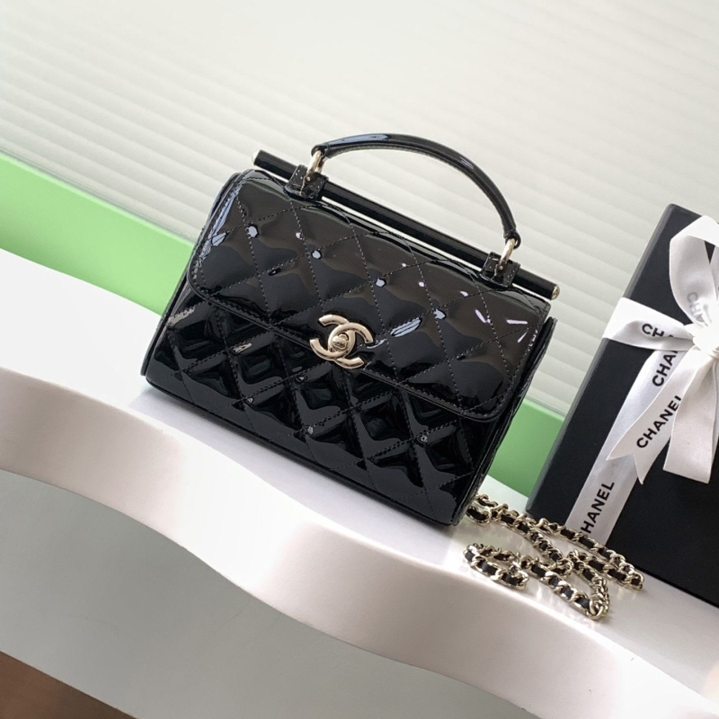 Ch*el top handle bags